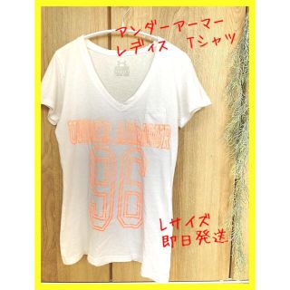 アンダーアーマー(UNDER ARMOUR)の【値下げ♪】アンダーアーマー レディス VネックTシャツ Lサイズ かわいい(Tシャツ(半袖/袖なし))