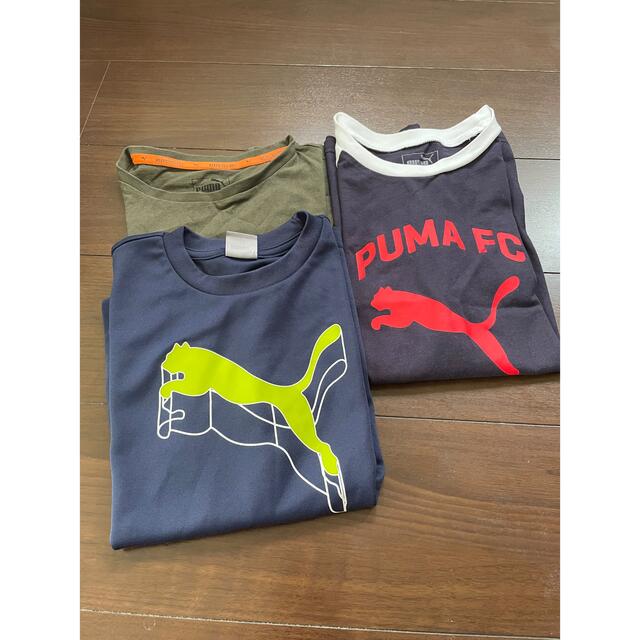 PUMA(プーマ)のプーマtシャツ3点セット✨美品 キッズ/ベビー/マタニティのキッズ服男の子用(90cm~)(Tシャツ/カットソー)の商品写真