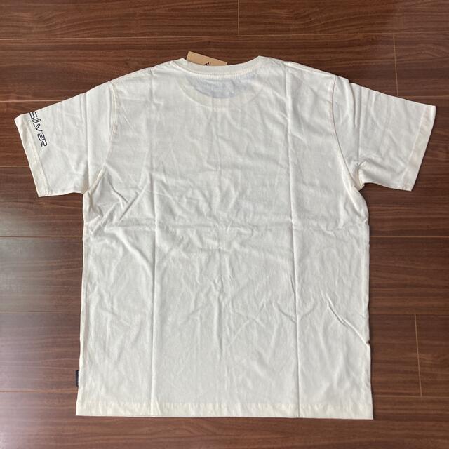 QUIKSILVER(クイックシルバー)のクイックシルバー 半袖Tシャツ XL 薄ベージュ 生成り プリント柄 メンズのトップス(Tシャツ/カットソー(半袖/袖なし))の商品写真