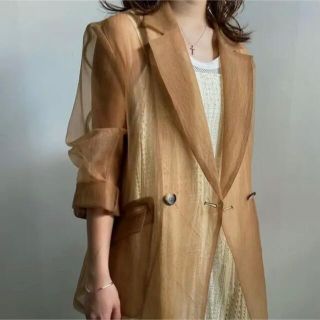 Ameri VINTAGE - AMERI BUMPY SHEER DOUBLE JACKET 