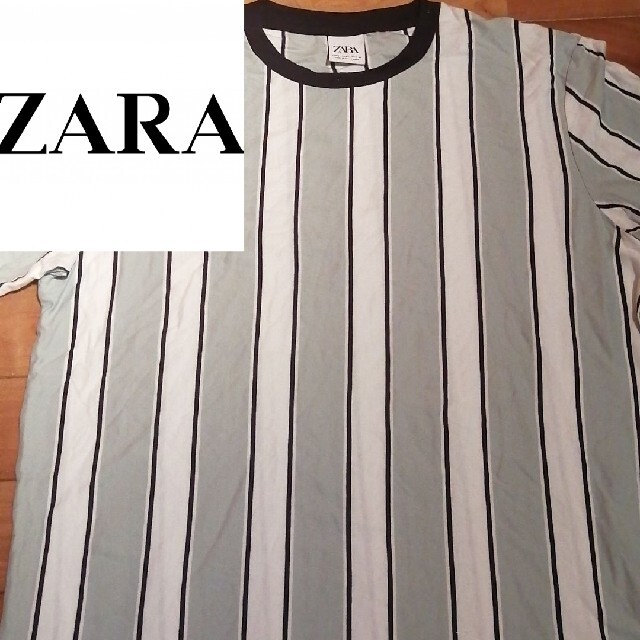【Lサイズ　総柄】ZARA　ザラ　Tシャツ  ブラックアイパッチ　ワコマリア