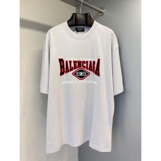 バレンシアガ(Balenciaga)のバレンシアガ balenciaga ビックロゴトップス クルーネック コットンT(Tシャツ/カットソー(半袖/袖なし))