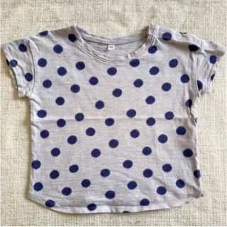 ムジルシリョウヒン(MUJI (無印良品))の無印良品 ドット柄Tシャツ 100(Tシャツ/カットソー)