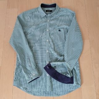 バーバリーブラックレーベル(BURBERRY BLACK LABEL)の【中古】バーバリーブラックレーベル　長袖シャツ緑(シャツ)