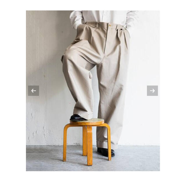 貴重！double plain weave oversized trousers