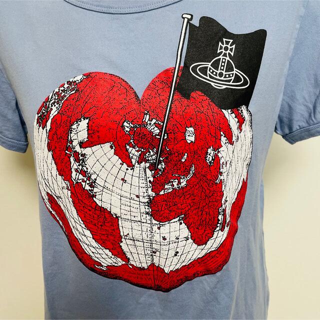 Vivienne Westwood(ヴィヴィアンウエストウッド)の【送料無料】Vivienne Westwood Tシャツ◎カットソー 地球ハート レディースのトップス(Tシャツ(半袖/袖なし))の商品写真