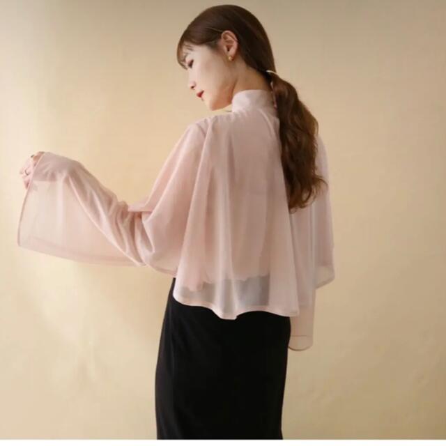 Acka original sheer flare blouse pink