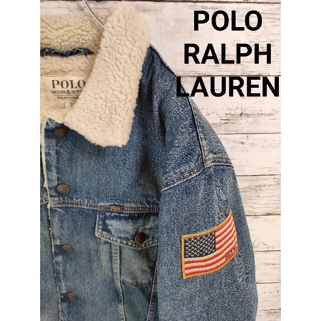 POLO RALPH LAUREN 星条旗 usa デニムボアジャケット-