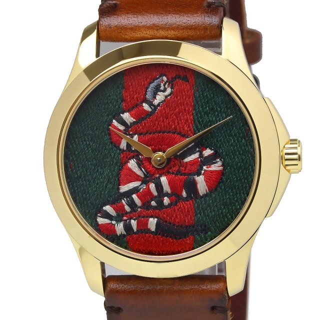 新品未使用】GUCCI 腕時計 ヘビ スネーク YA1264012 春のコレクション