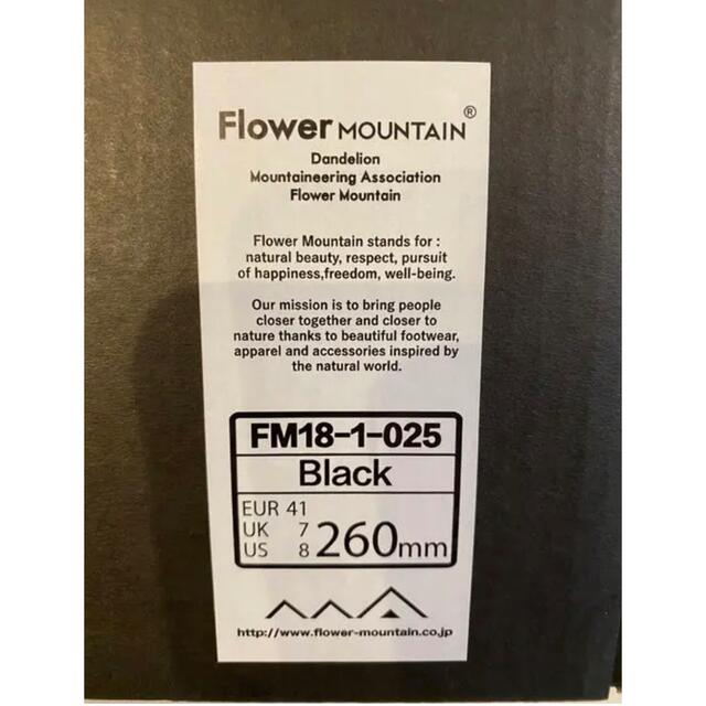 Flower MOUNTAIN モヒカン スエード 黒 白 FM18-1-025 4