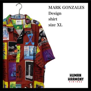 マークゴンザレス(Mark Gonzales)のマークゴンザレス MARKGONZALES 柄シャツ 半袖 新品(シャツ)
