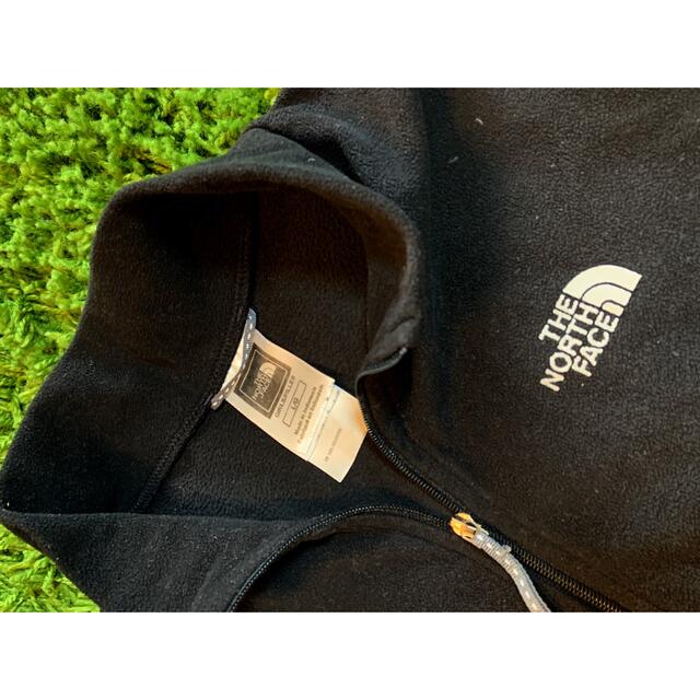 THE NORTH FACE(ザノースフェイス)のキッズ ノースフェイス マイクロフリース ハーフジップパーカー　黒 キッズ/ベビー/マタニティのキッズ服女の子用(90cm~)(ジャケット/上着)の商品写真