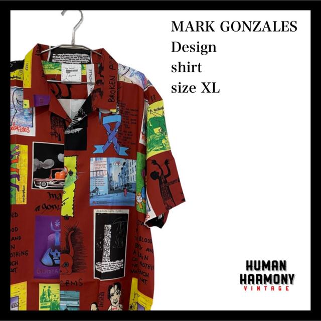 Mark Gonzales(マークゴンザレス)のマークゴンザレス MARKGONZALES 柄シャツ 半袖 新品 メンズのトップス(シャツ)の商品写真