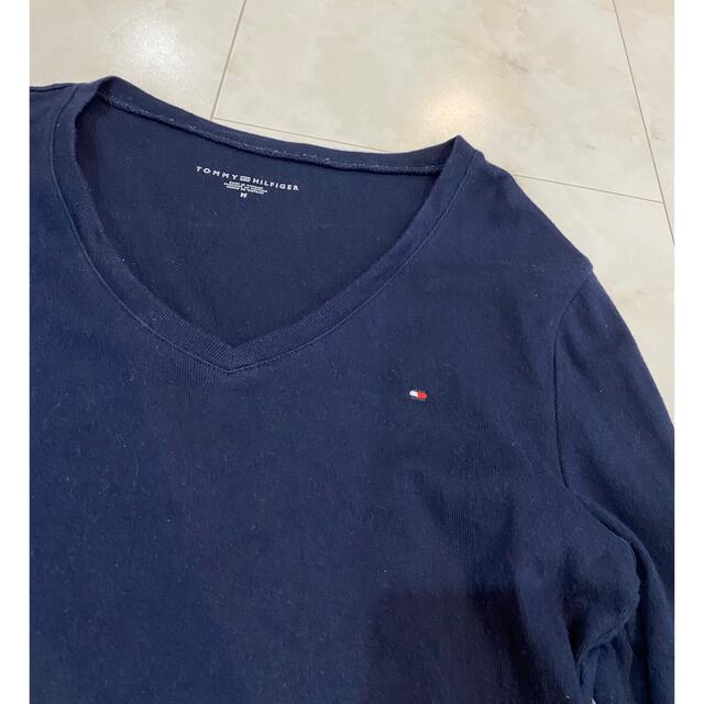 TOMMY HILFIGER(トミーヒルフィガー)のTommy 長袖　ネイビー レディースのトップス(シャツ/ブラウス(長袖/七分))の商品写真