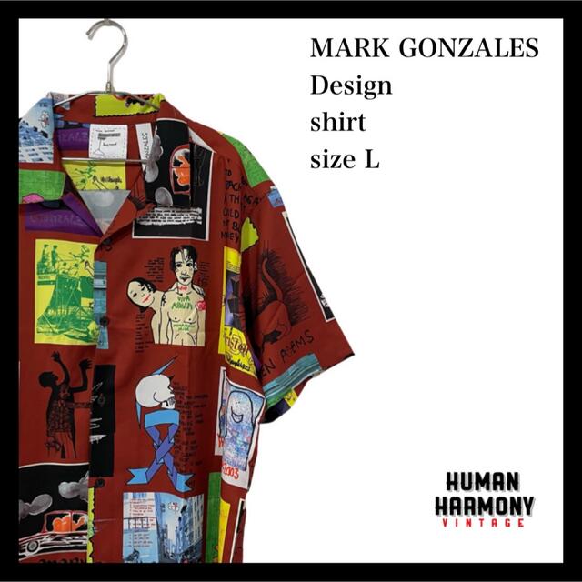 Mark Gonzales(マークゴンザレス)のマークゴンザレス MARKGONZALES 柄シャツ 半袖 新品 メンズのトップス(シャツ)の商品写真