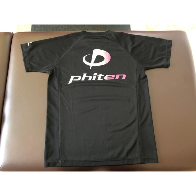 Phiten Tシャツ　ラメグラデーション　ブラック　S