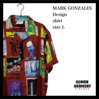 マークゴンザレス(Mark Gonzales)のマークゴンザレス MARKGONZALES 柄シャツ 半袖 新品(シャツ)