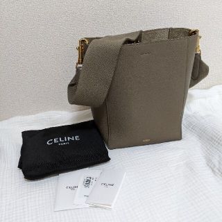 セリーヌ(celine)のセリーヌ　サングル　バケット　スモール　トープ(ショルダーバッグ)