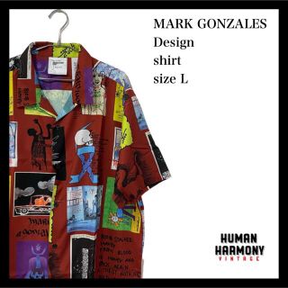 マークゴンザレス(Mark Gonzales)のマークゴンザレス MARKGONZALES 柄シャツ 半袖 新品(シャツ)