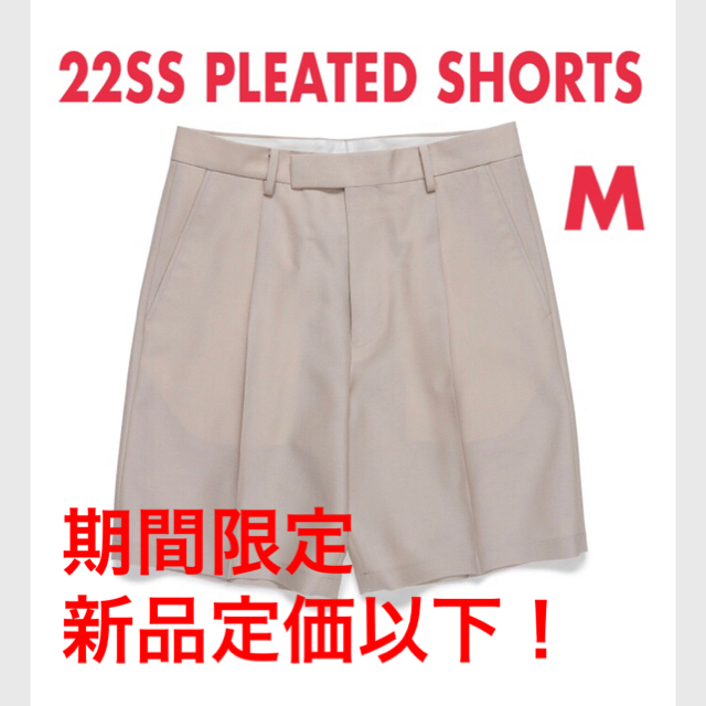 ワコマリア 新品未使用 22ss pleated shorts ショートパンツ 高評価な