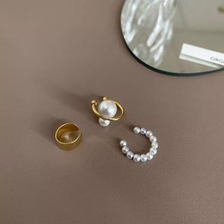 PI062 gold ear cuff 3set(イヤーカフ)