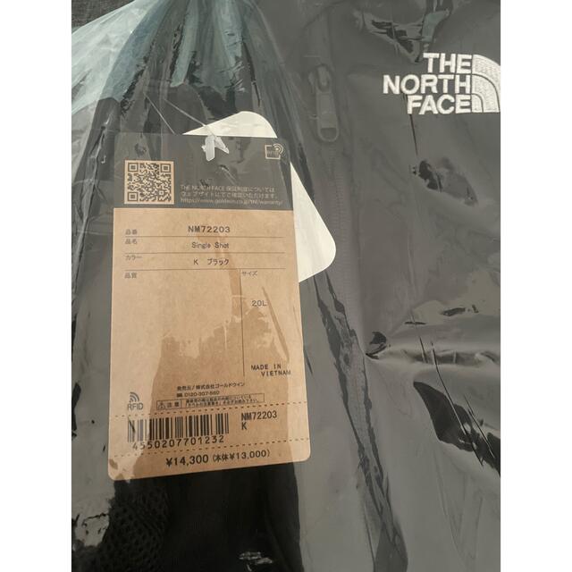 THE NORTH FACE(ザノースフェイス)の【新品未使用タグ付】ノースフェイス　シングルショット　NM72203 K　黒 レディースのバッグ(リュック/バックパック)の商品写真