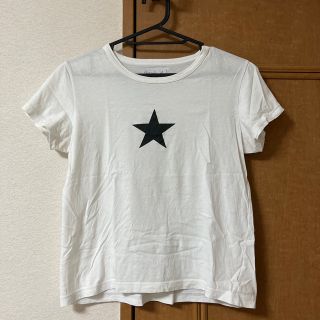 agnes b. 　半袖　Tシャツ　グレー　生地厚め　スウェット風Tシャツ