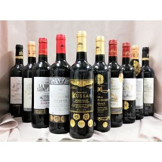 ボルドー5冠、4冠、トリプル金賞含 赤10本セット 750ml(ワイン)