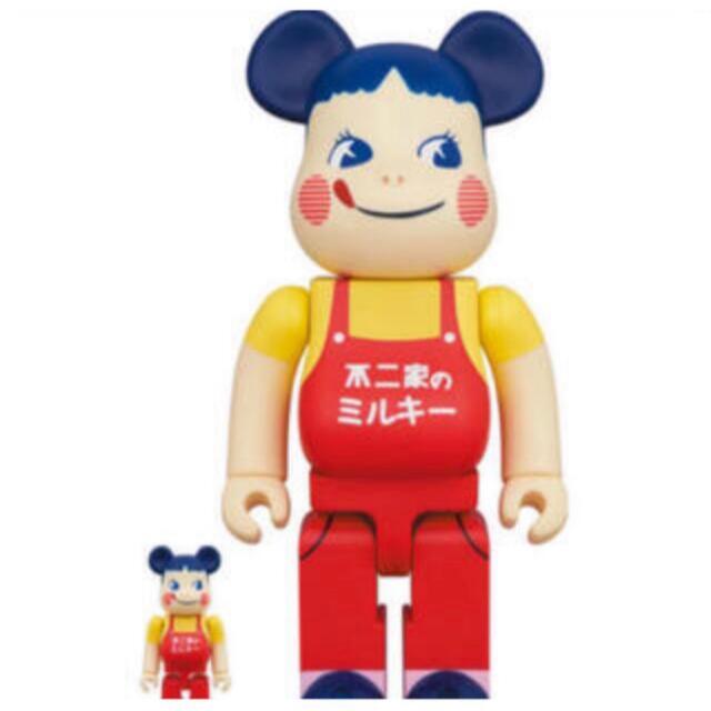 BE@RBRICK ホーロー看板 ペコちゃん 100% 400%