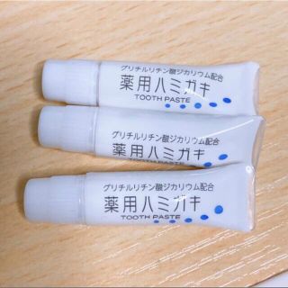 【新品】薬用歯磨き粉 3個セット 旅行用 使い捨て ホテル ハミガキ粉(歯磨き粉)