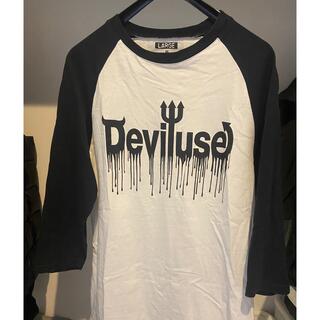 デビルユース(Deviluse)のDeviluse ラグランTシャツ　Lサイズ(Tシャツ/カットソー(七分/長袖))