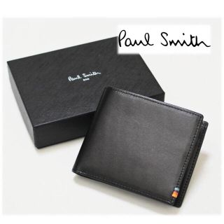 ポールスミス(Paul Smith)の《ポールスミス》箱付新品 訳有 マルチストライプ レザー2つ折り財布 プレゼント(折り財布)