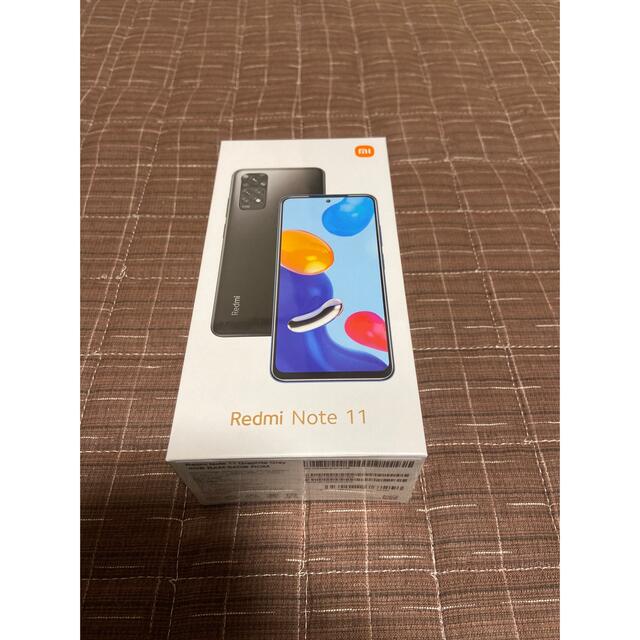 スマートフォン本体Redmi Note 11 4GB/64GB グラファイトグレー