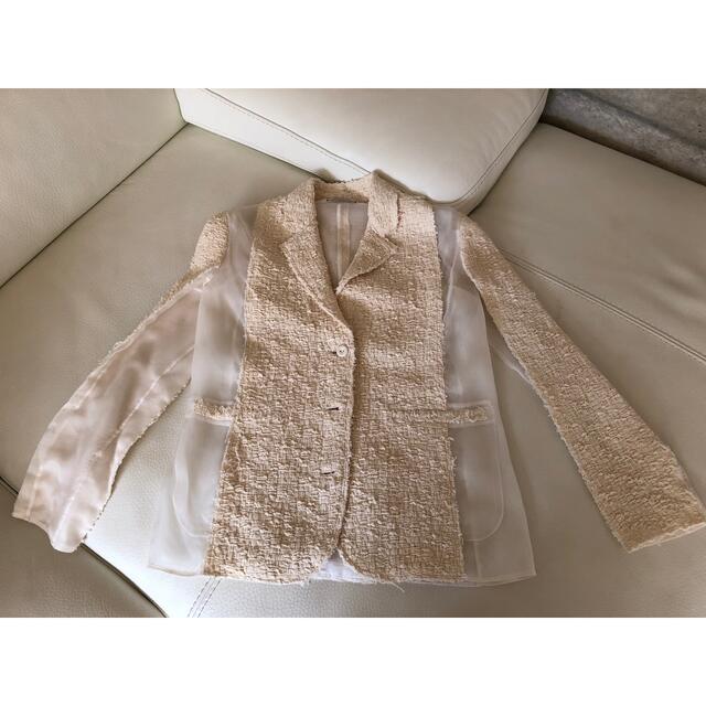 NINA RICCI コットン✖️シルクオーガージージャケット 34 最高級 7104