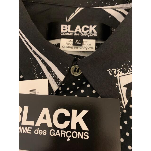 BLACK COMME des GARCONS(ブラックコムデギャルソン)のBLACK COMME des GARCONS プリント×前身水玉半袖シャツ メンズのトップス(シャツ)の商品写真