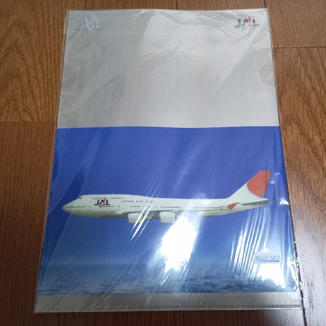 JAL(日本航空)(ジャル(ニホンコウクウ))のJAL クリアファイル 2種セット B747 B777 エンタメ/ホビーのテーブルゲーム/ホビー(航空機)の商品写真