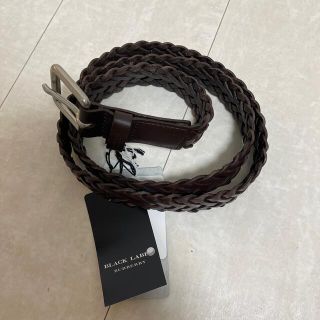 バーバリーブラックレーベル(BURBERRY BLACK LABEL)の【新品】Burberry Black Label 茶系の革ベルト(ベルト)