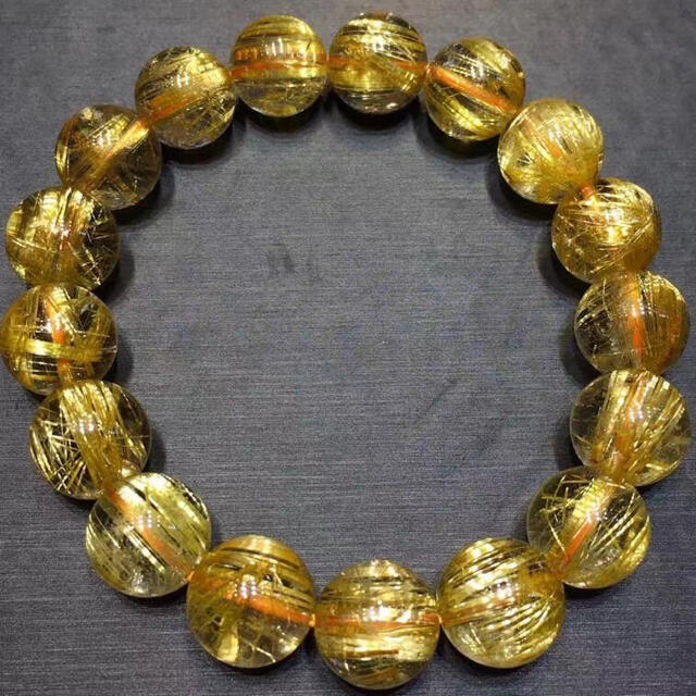 ⭐︎【天然】タイチンルチルクオーツ ブレスレット 11.5mm