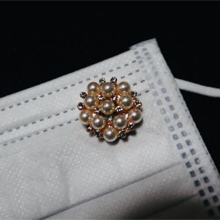 スワロフスキー(SWAROVSKI)のマスクピアス⭐︎パールビジュー(チャーム)