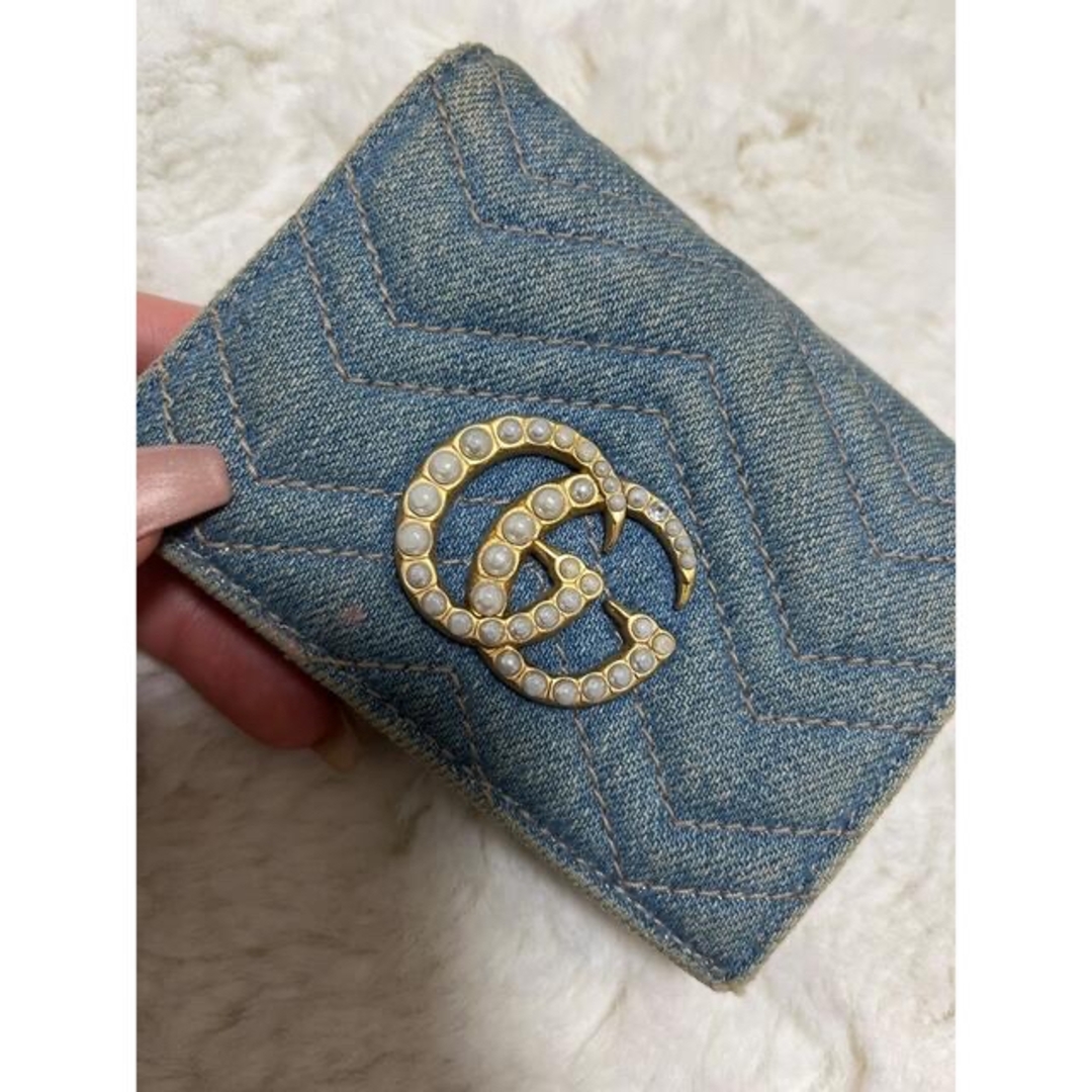 Gucci(グッチ)のGUCCIデニム財布 レディースのファッション小物(財布)の商品写真