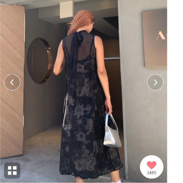 2WAY FLOWER LAYERED SHEER DRESS | angeloawards.com