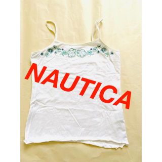 ノーティカ(NAUTICA)のNAUTICA キャミソール　タンクトップ　ノーティカ　S ホワイト　コットン(キャミソール)