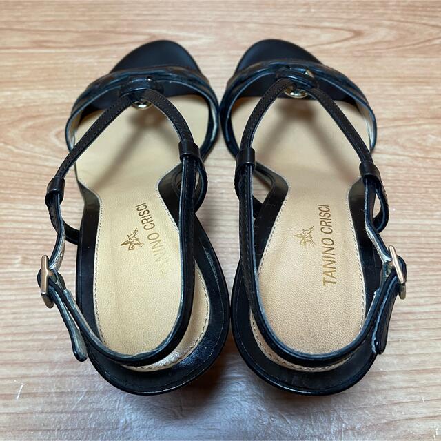 ★上品★タニノクリスチー サンダル ストラップ チャンキーヒール 35.5 6