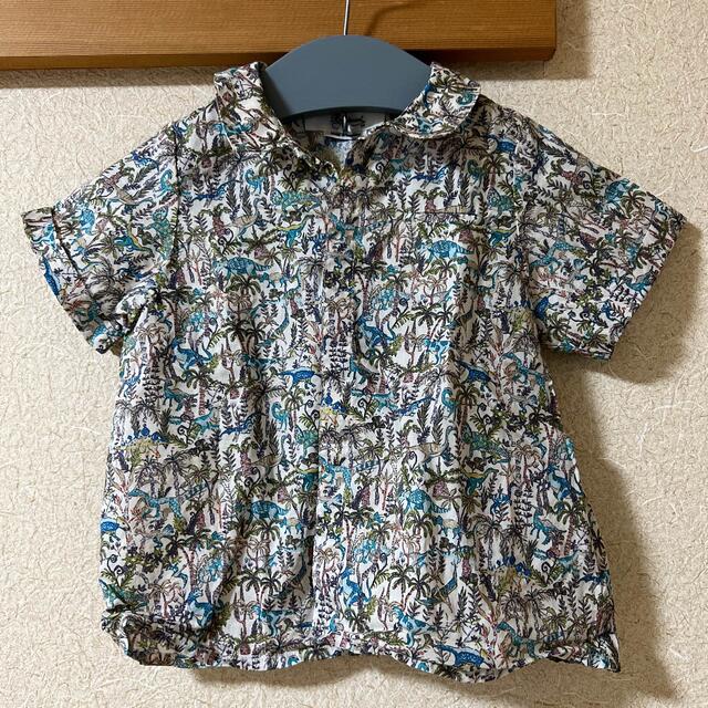 Bonpoint(ボンポワン)のBonpoint リバティシャツ キッズ/ベビー/マタニティのキッズ服男の子用(90cm~)(ブラウス)の商品写真