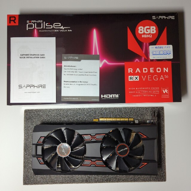 PC/タブレットSAPPHIRE PULSE RADEON RX VEGA 56 DUAL HD