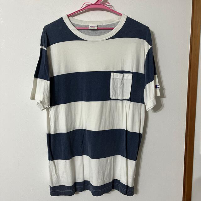 Champion(チャンピオン)のchampion チャンピオン　ボーダーTシャツ メンズのトップス(Tシャツ/カットソー(半袖/袖なし))の商品写真