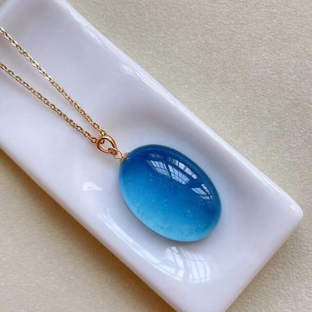 アウトレット 美品 ⭐︎【高級】天然 アクアマリン ネックレス 11.2g