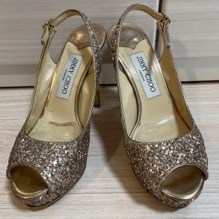 ジミーチュウ(JIMMY CHOO)の【美品】JIMMYCHOO ジミチュウサンダル(ハイヒール/パンプス)