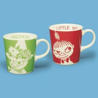 ムーミン(MOOMIN)のスナフキン&リトルミイ  マグカップ2個セット(グラス/カップ)