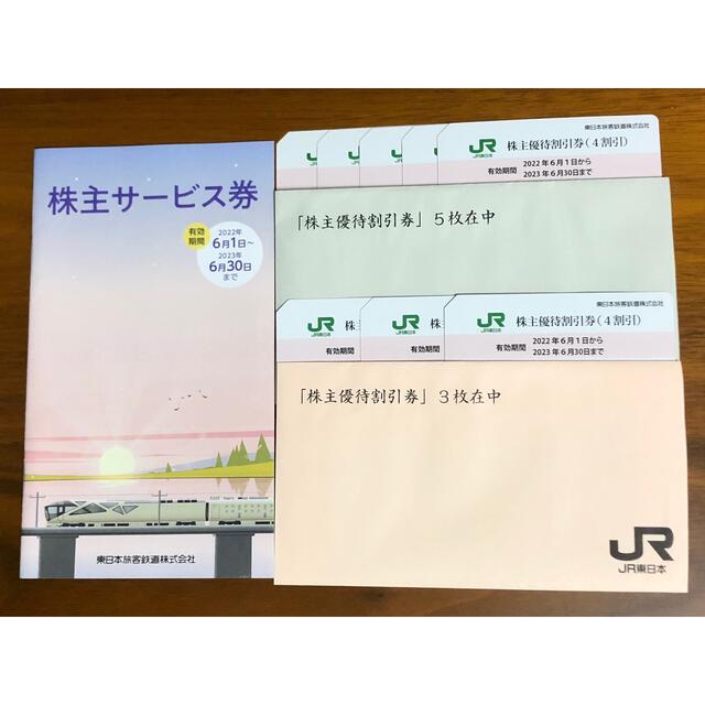 ＪＲ東日本　株主優待割引券4枚と株主サービス券１冊